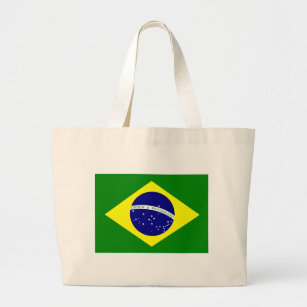 Bolsa Tote Grande Brazil Flag bag