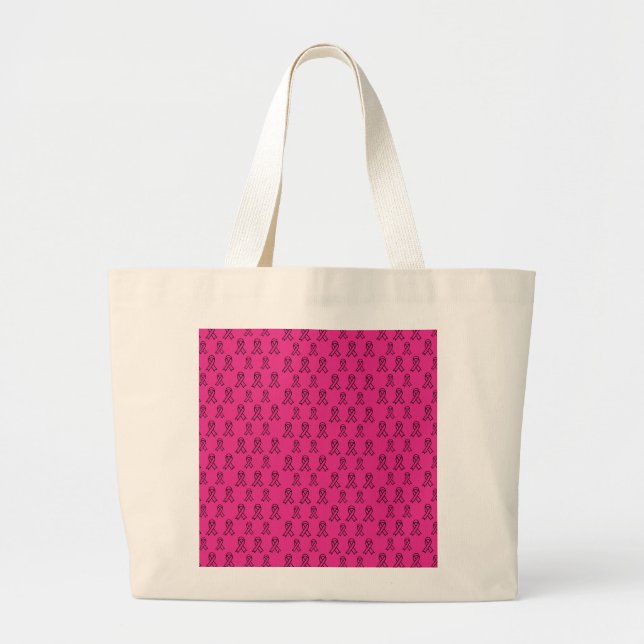 Bolsa Tote Grande Breast Cancer Awareness Tote Bag (Frente)