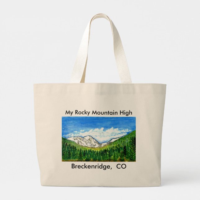 Bolsa Tote Grande Breckenridge CO Tote Bag The MUSEUM Zazzle Gifts (Verso)