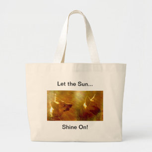 Bolsa Tote Grande Brilhar Em Mim German shepherd