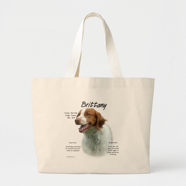 Bolsa Tote Grande Brittany Spaniel (Frente)