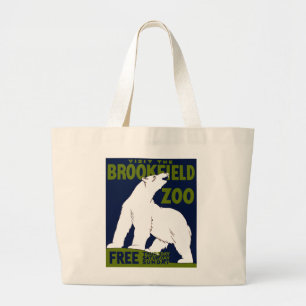 Bolsa Tote Grande Brookfield Zoo, Poster do Programa de Arte Federal