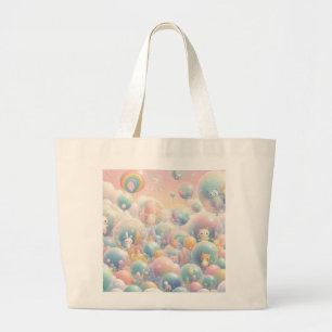 Bolsa Tote Grande Bubble Bunny Tote Bag
