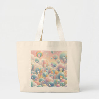 Bolsa Tote Grande Bubble Bunny Tote Bag