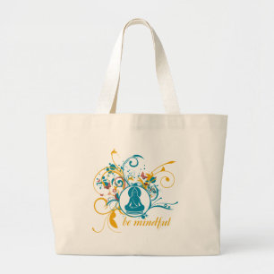 Bolsa Tote Grande Buddha seja consciente