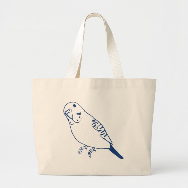 Bolsa Tote Grande Budgerigar (Frente)