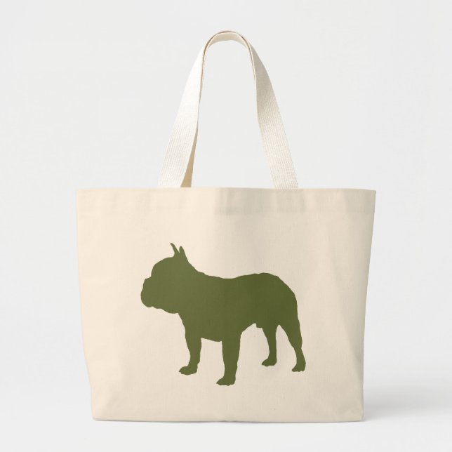 Bolsa Tote Grande Buldogue francês (Frente)