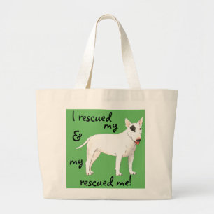 Bolsa Tote Grande Bull Terrier de resgate