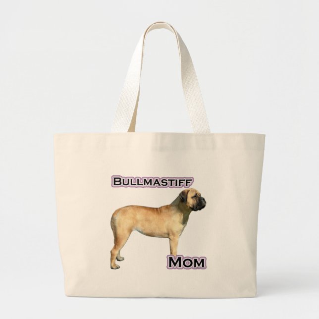 Bolsa Tote Grande Bullmastiff Mãe 4 (Frente)