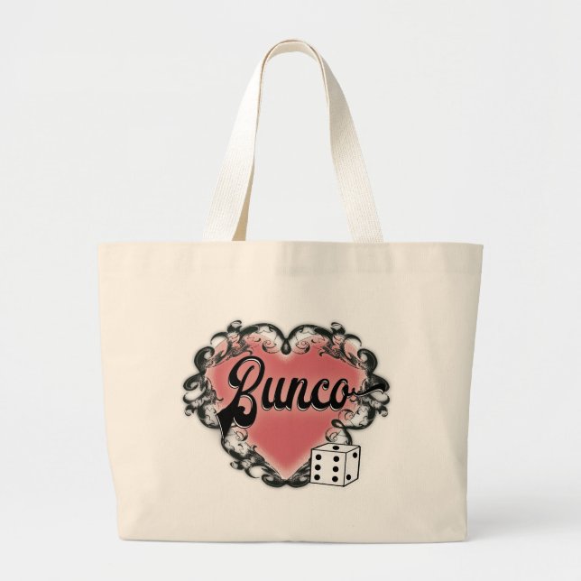 Bolsa Tote Grande Bunco Dice Girls Night Out Tote Bag (Frente)