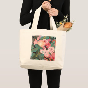 Bolsa Tote Grande Buquê Eucalipto