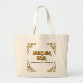 BOLSA TOTE GRANDE BUR'DEN BAG, FLORAL CANVAS JUMBO TOTE BAG