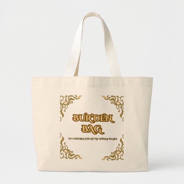 BOLSA TOTE GRANDE BUR'DEN BAG, FLORAL CANVAS JUMBO TOTE BAG (Frente)