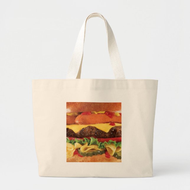 Bolsa Tote Grande burger (Frente)
