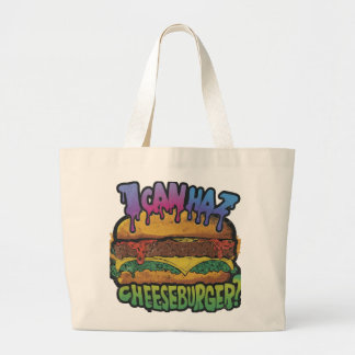 Bolsa Tote Grande Burgur de queijo: