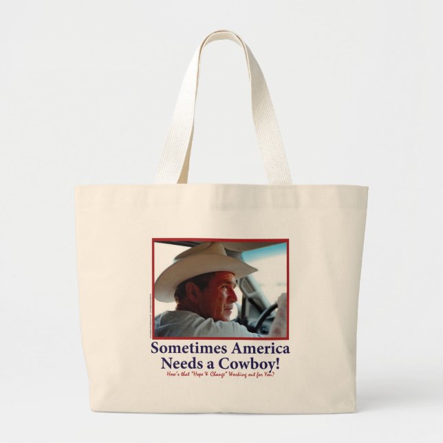 Bolsa Tote Grande BUSH-HAT.-White-Cowboy-eps (Frente)