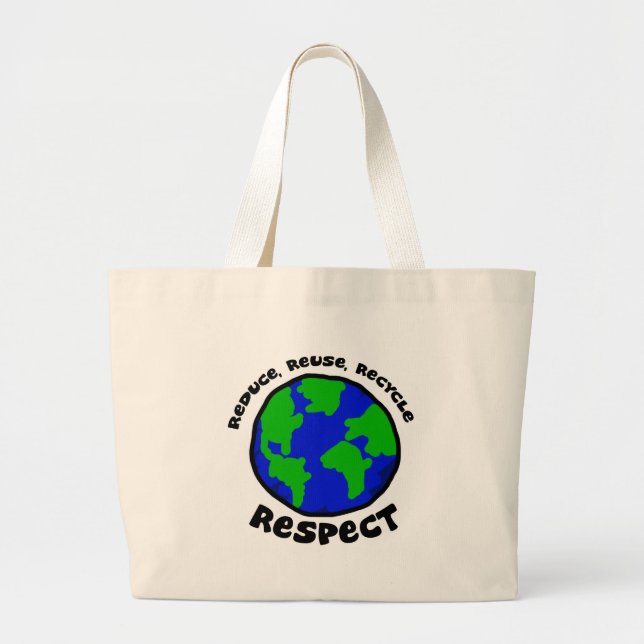 Bolsa Tote Grande BYOB - Traga seu próprio saco! (Frente)