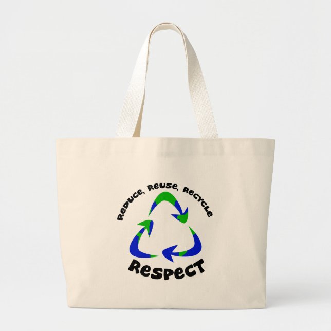 Bolsa Tote Grande BYOB - Traga seu próprio saco! (Frente)