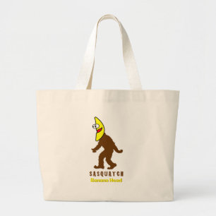 Bolsa Tote Grande Cabeça de Banana Sasquatch