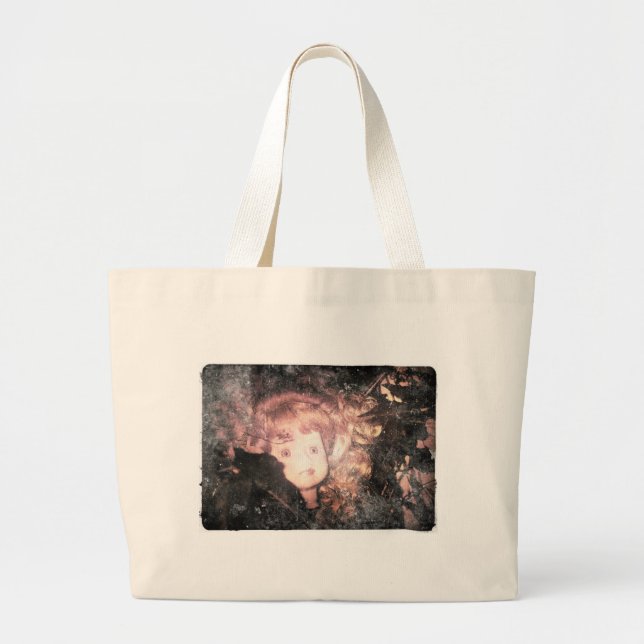 Bolsa Tote Grande cabeça de boneca (Frente)