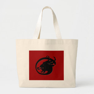 Bolsa Tote Grande Cabeça do demónio
