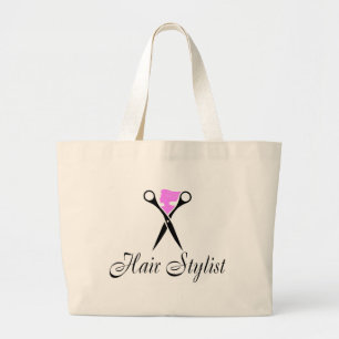Bolsa Tote Grande Cabeleireiro (tesouras/rosa)