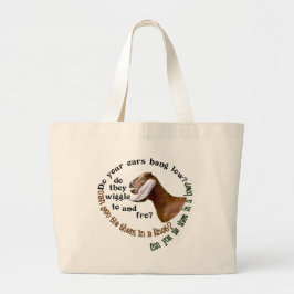 BOLSA TOTE GRANDE CABRA DE NUBIAN - SUAS ORELHAS PENDURAM BAIXO?