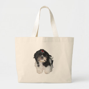 Bolsa Tote Grande Cachorrinhos Shitzu Shih Tzu