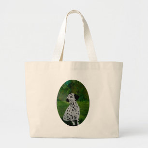 Bolsa Tote Grande Cachorro de Arte Dalmaciana