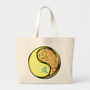 Bolsa Tote Grande Cachorro Gemini e Fogo