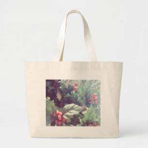 Bolsa Tote Grande Cacto e decorações de Natal