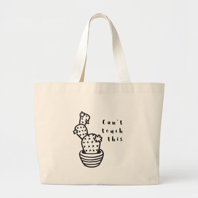 Bolsa Tote Grande Cactus Cant Touch (Frente)