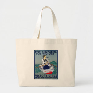 Bolsa Tote Grande Cada menina que puxa para a vitória
