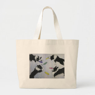 Bolsa Tote Grande Cães do disco de vôo