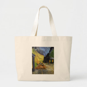 Bolsa Tote Grande Café da Noite de Van Gogh