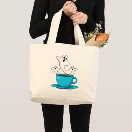 Bolsa Tote Grande Café fumante fantasma