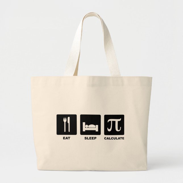 Bolsa Tote Grande Calcular Suspensão de Comida (Frente)