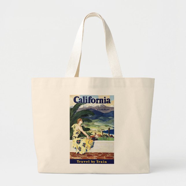 Bolsa Tote Grande Califórnia Este Verão (Frente)