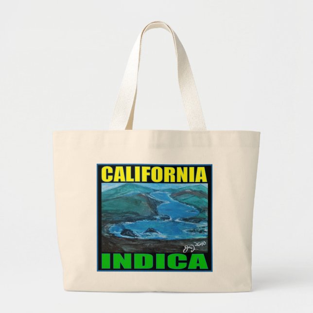 BOLSA TOTE GRANDE CALIFORNIA INDICA (Frente)