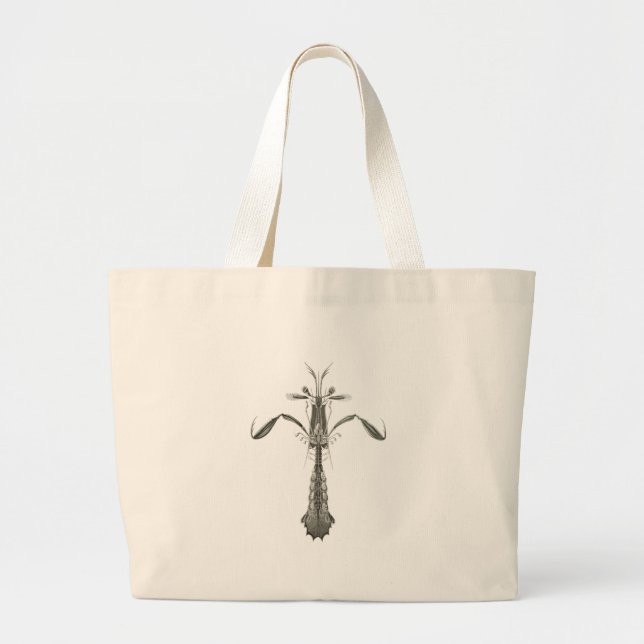 Bolsa Tote Grande Camarão de louva-a-deus (Frente)