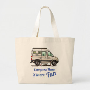 Bolsa Tote Grande Câmera feliz Sprinter Camper Van RV