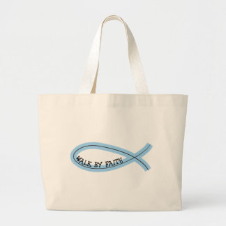 Bolsa Tote Grande Caminhada do design de Riyah-Li pela fé