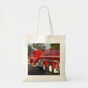 Bolsa Tote Grande Caminhão de Bombeiros Vermelho,