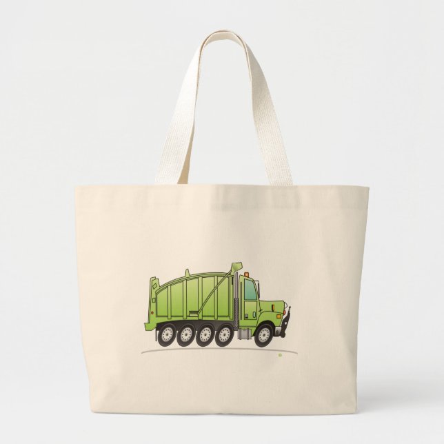 Bolsa Tote Grande Caminhão de Despejo Pesado Verde (Frente)