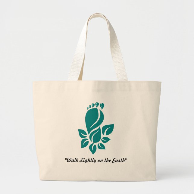 Bolsa Tote Grande Caminhe Levemente na Terra (Frente)