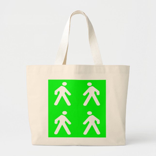 Bolsa Tote Grande Caminhe no verde (Frente)
