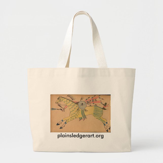 Bolsa Tote Grande Camisa do osso de Walter:  Guerreiro #3 (Frente)