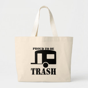 Bolsa Tote Grande Camisa Engraçado do Parque Trailer