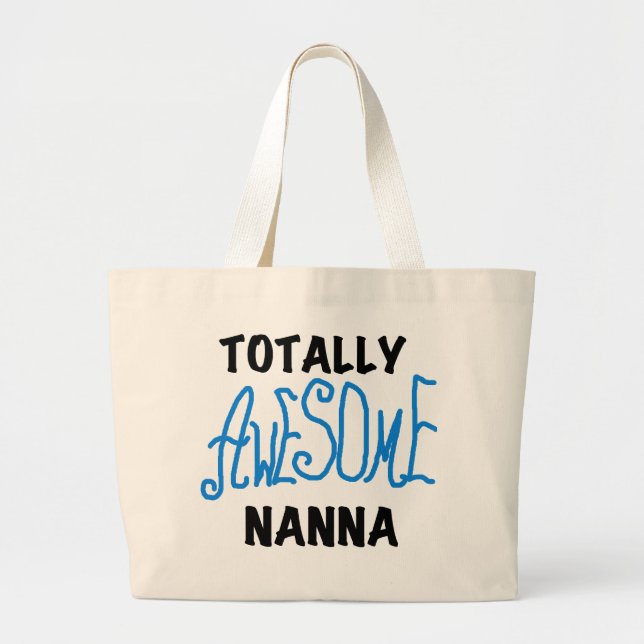 Bolsa Tote Grande Camisas Azuis Nanna Totalmente Incríveis e Ufts (Frente)