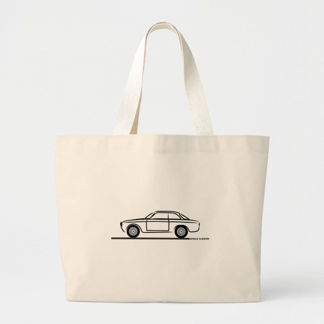 Bolsa Tote Grande Camiseta Alfa Romeo GTA GTV (Frente)